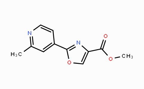 CAS No. 1287670-22-7, Methyl 2-(2-methylpyridin-4-yl)-1,3-oxazole-4-carboxylate