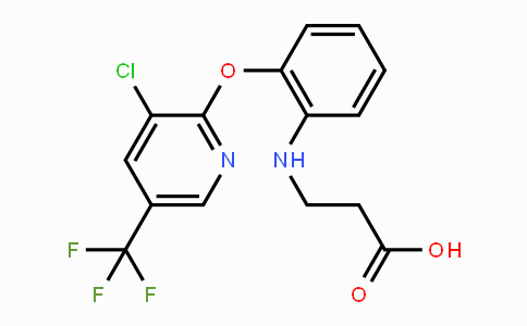 CAS No. 1823183-34-1, 3-[(2-{[3-Chloro-5-(trifluoromethyl)pyridin-2-yl]oxy}phenyl)amino]propanoic acid