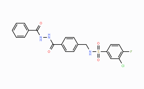 CAS No. 852918-02-6, N-(4-(2-Benzoylhydrazinecarbonyl)benzyl)-3-chloro-4-fluorobenzenesulfonamide
