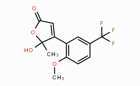 CAS No. 1354819-34-3, 5-Hydroxy-4-(2-methoxy-5-(trifluoromethyl)-phenyl)-5-methylfuran-2(5H)-one
