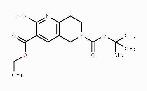 CAS No. 1407180-76-0, 6-tert-Butyl 3-ethyl 2-amino-7,8-dihydro-1,6-naphthyridine-3,6(5H)-dicarboxylate
