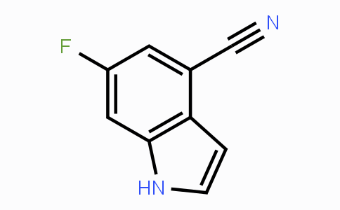 CAS No. 1082040-44-5, 6-Fluoro-1H-indole-4-carbonitrile