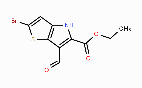 CAS No. 1221186-54-4, Ethyl 2-bromo-6-formyl-4H-thieno-[3,2-b]pyrrole-5-carboxylate