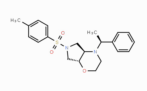 CAS No. 1159908-21-0, (4AS,7aS)-4-((R)-1-phenylethyl)-6-tosyloctahydro-pyrrolo[3,4-b][1,4]oxazine