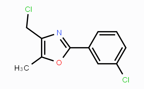 CAS No. 475481-97-1, 4-(Chloromethyl)-2-(3-chlorophenyl)-5-methyloxazole