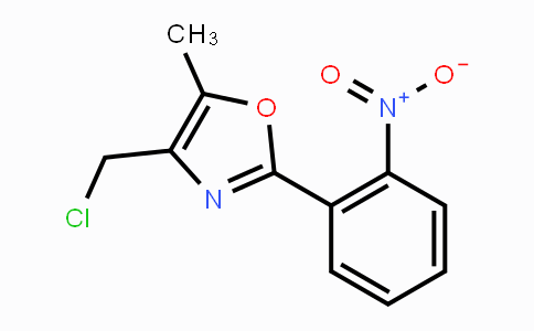 CAS No. 1048918-88-2, 4-(Chloromethyl)-5-methyl-2-(2-nitrophenyl)oxazole