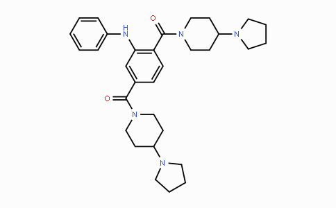 CAS No. 1415800-43-9, (2-(Phenylamino)-1,4-phenylene)bis((4-(pyrrolidin-1-yl)piperidin-1-yl)methanone)