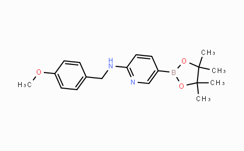 CAS No. 1428336-01-9, N-(4-Methoxybenzyl)-5-(4,4,5,5-tetramethyl-1,3,2-dioxaborolan-2-yl)pyridin-2-amine