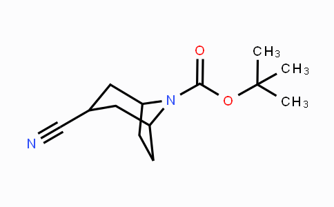 CAS No. 856900-26-0, tert-Butyl 3-cyano-8-azabicyclo-[3.2.1]octane-8-carboxylate