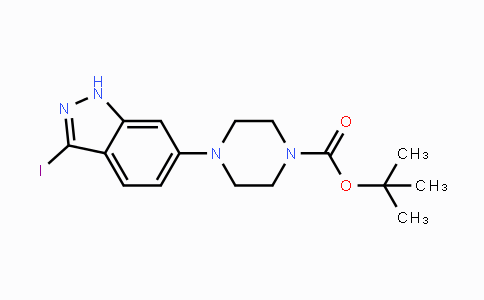 CAS No. 744219-44-1, tert-Butyl 4-(3-iodo-1H-indazol-6-yl)piperazine-1-carboxylate