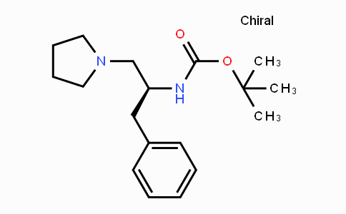 CAS No. 869377-95-7, (S)-tert-Butyl 1-phenyl-3-(pyrrolidin-1-yl)propan-2-ylcarbamate