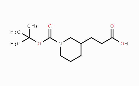 CAS No. 352004-58-1, 3-(1-(tert-Butoxycarbonyl)piperidin-3-yl)propanoic acid