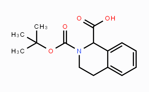 CAS No. 166591-85-1, 2-(tert-Butoxycarbonyl)-1,2,3,4-tetrahydro-isoquinoline-1-carboxylic acid