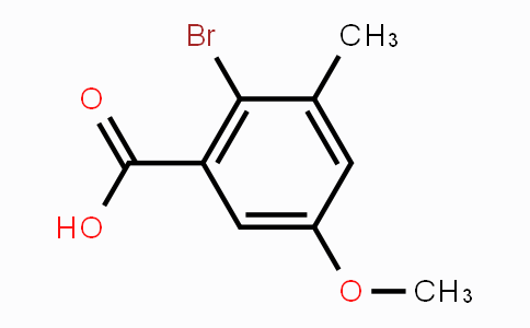CAS No. 174417-54-0, 2-Bromo-5-methoxy-3-methylbenzoic acid