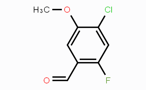 CAS No. 177034-24-1, 4-Chloro-2-fluoro-5-methoxybenzaldehyde
