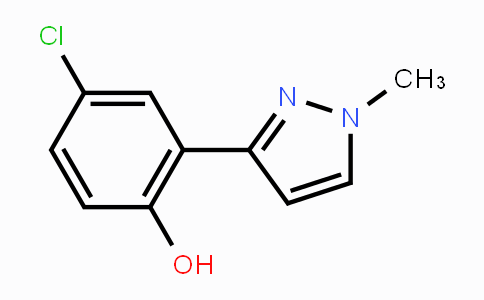 CAS No. 36141-22-7, 4-Chloro-2-(1-methyl-1H-pyrazol-3-yl)phenol