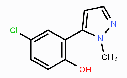 CAS No. 36141-23-8, 4-Chloro-2-(1-methyl-1H-pyrazol-5-yl)phenol