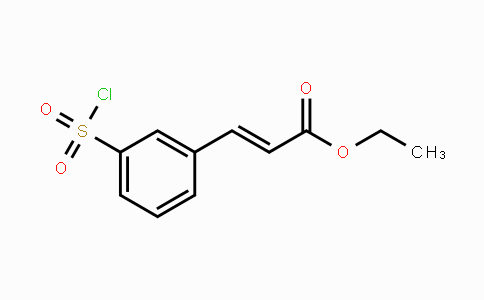 CAS No. 1159834-58-8, Ethyl 3-(3-(chlorosulfonyl)phenyl)acrylate