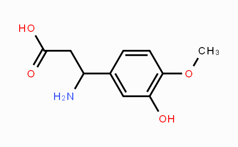 CAS No. 129042-81-5, 3-Amino-3-(3-hydroxy-4-methoxyphenyl)-propanoic acid