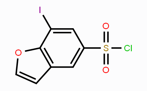 CAS No. 856678-58-5, 7-Iodobenzofuran-5-sulfonyl chloride