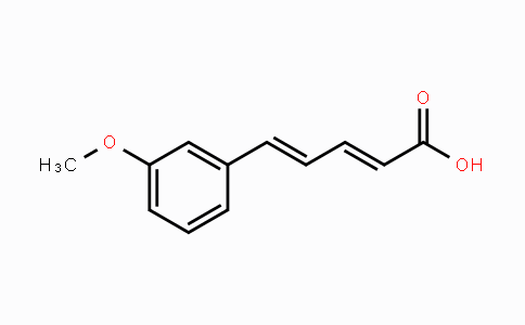 CAS No. 6500-63-6, 5-(3-Methoxyphenyl)penta-2,4-dienoic acid