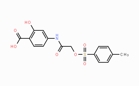 CAS No. 501919-59-1, 2-Hydroxy-4-(2-(tosyloxy)acetamido)benzoic acid