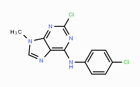 CAS No. 1062592-41-9, 2-Chloro-N-(4-chlorophenyl)-9-methyl-9H-purin-6-amine