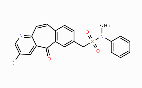 CAS No. 1001915-86-1, 1-(3-Chloro-5-oxo-5H-benzo[4,5]cyclohepta[1,2-b]-pyridin-7-yl)-N-methyl-N-phenylmethanesulfonamide