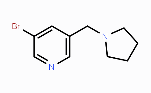 CAS No. 183608-59-5, 3-Bromo-5-(pyrrolidin-1-ylmethyl)pyridine