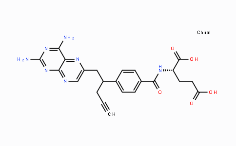 CAS No. 146464-95-1, (2S)-2-(4-(1-(2,4-Diaminopteridin-6-yl)pent-4-yn-2-yl)benzamido)pentanedioic acid