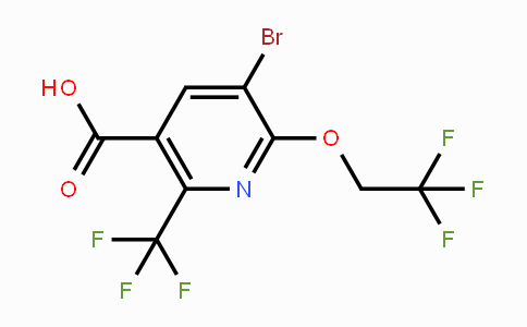 CAS No. 1188926-14-8, 5-Bromo-6-(2,2,2-trifluoroethoxy)-2-(trifluoromethyl)nicotinic acid