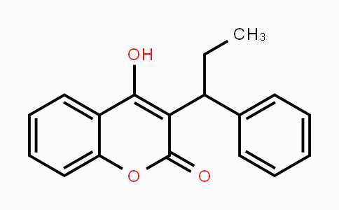 CAS No. 435-97-2, 4-Hydroxy-3-(1-phenylpropyl)-2H-chromen-2-one