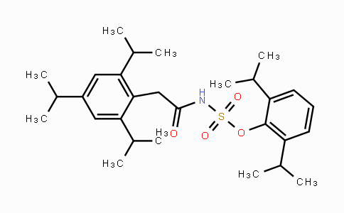 CAS No. 166518-60-1, 2,6-Diisopropylphenyl (2-(2,4,6-triisopropylphenyl)-acetyl)sulfamate