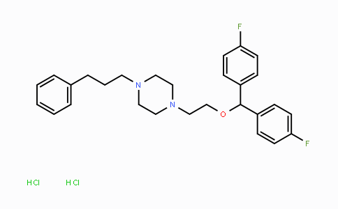 CAS No. 67469-78-7, 1-(2-(Bis(4-fluorophenyl)methoxy)ethyl)-4-(3-phenylpropyl)piperazine dihydrochloride