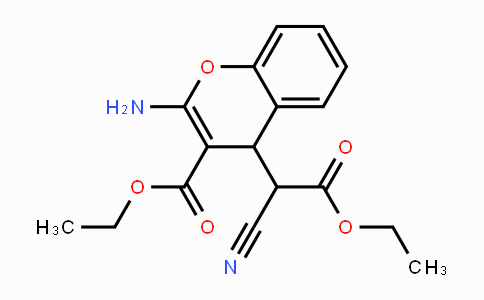 CAS No. 65673-61-2, Ethyl 2-amino-4-(1-cyano-2-ethoxy-2-oxoethyl)-4H-chromene-3-carboxylate