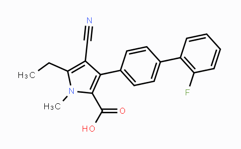 CAS No. 851196-32-2, 4-Cyano-5-ethyl-3-(2'-fluoro-[1,1'-biphenyl]-4-yl)-1-methyl-1H-pyrrole-2-carboxylic acid