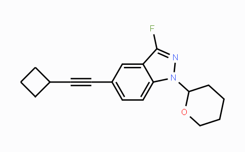 CAS No. 1365889-99-1, 5-(Cyclobutylethynyl)-3-fluoro-1-(tetrahydro-2H-pyran-2-yl)-1H-indazole