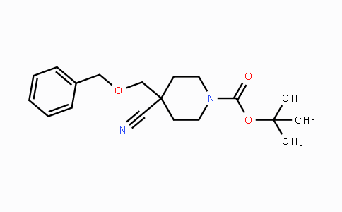 CAS No. 919284-64-3, Tert-butyl 4-(benzyloxymethyl)-4-cyanopiperidine-1-carboxylate