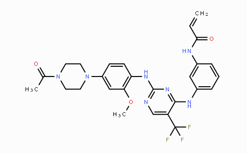 1374640-70-6 | N-(3-((2-((4-(4-Acetylpiperazin-1-yl)-2-methoxyphenyl)amino)-5-(trifluoromethyl)pyrimidin-4-yl)amino)phenyl)acrylamide