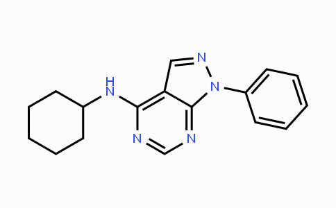 CAS No. 313225-39-7, N-Cyclohexyl-1-phenyl-1H-pyrazolo-[3,4-d]pyrimidin-4-amine