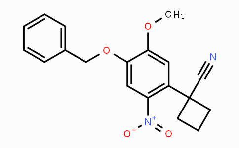 CAS No. 1527503-22-5, 1-(4-(Benzyloxy)-5-methoxy-2-nitrophenyl)-cyclobutanecarbonitrile