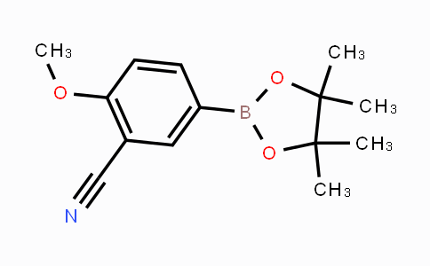 CAS No. 1220219-22-6, 2-Methoxy-5-(4,4,5,5-tetramethyl-1,3,2-dioxaborolan-2-yl)benzonitrile