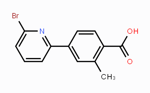 CAS No. 1020718-62-0, 4-(6-Bromo-pyridin-2-yl)-2-methyl-benzoic acid