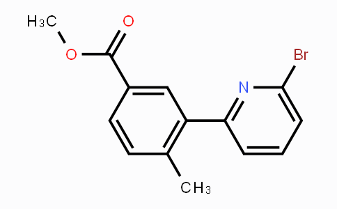 CAS No. 1020718-65-3, 3-(6-Bromo-pyridin-2-yl)-4-methyl-benzoic acid methyl ester