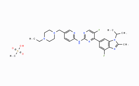 1231930-82-7 | N-(5-((4-Ethylpiperazin-1-yl)methyl)pyridin-2-yl)-5-fluoro-4-(4-fluoro-1-isopropyl-2-methyl-1H-benzo[d]imidazol-6-yl)pyrimidin-2-amine methanesulfonate