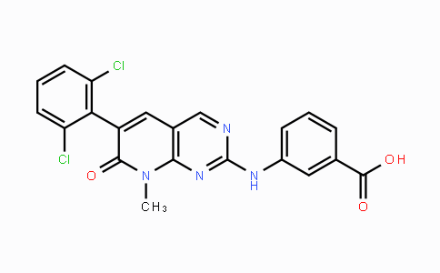 CAS No. 185039-99-0, 3-((6-(2,6-Dichlorophenyl)-8-methyl-7-oxo-7,8-dihydro-pyrido[2,3-d]pyrimidin-2-yl)amino)benzoic acid
