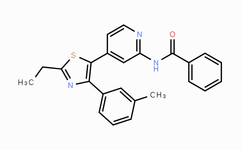 CAS No. 303162-79-0, N-(4-(2-Ethyl-4-(m-tolyl)thiazol-5-yl)pyridin-2-yl)benzamide