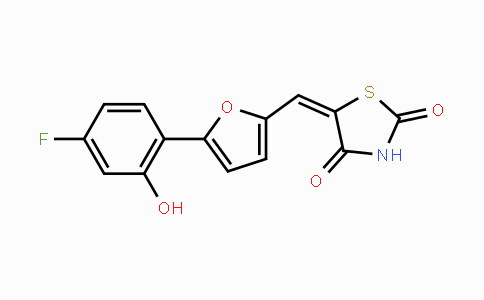 MC107068 | 900515-16-4 | (E)-5-((5-(4-Fluoro-2-hydroxyphenyl)furan-2-yl)methylene)thiazolidine-2,4-dione