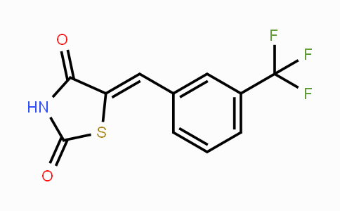 CAS No. 438190-29-5, (Z)-5-(3-(Trifluoromethyl)benzylidene)-thiazolidine-2,4-dione
