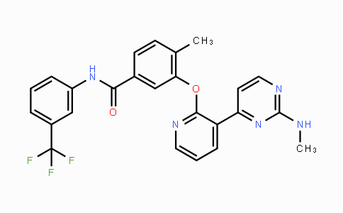 CAS No. 870223-96-4, 4-Methyl-3-((3-(2-(methylamino)pyrimidin-4-yl)pyridin-2-yl)oxy)-N-(3-(trifluoromethyl)phenyl)benzamide